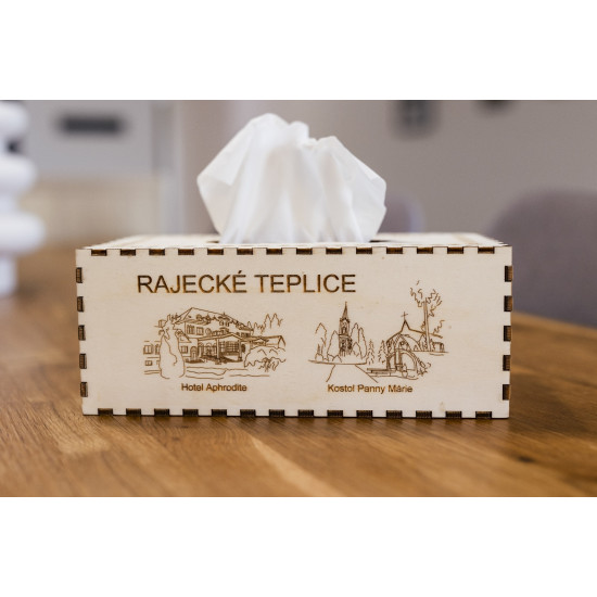 Krabička na servítky RAJECKÉ TEPLICE